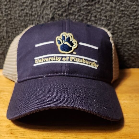 University of Pittsburgh Panthers Navy Trucker Hat - New - Picture 1 of 8